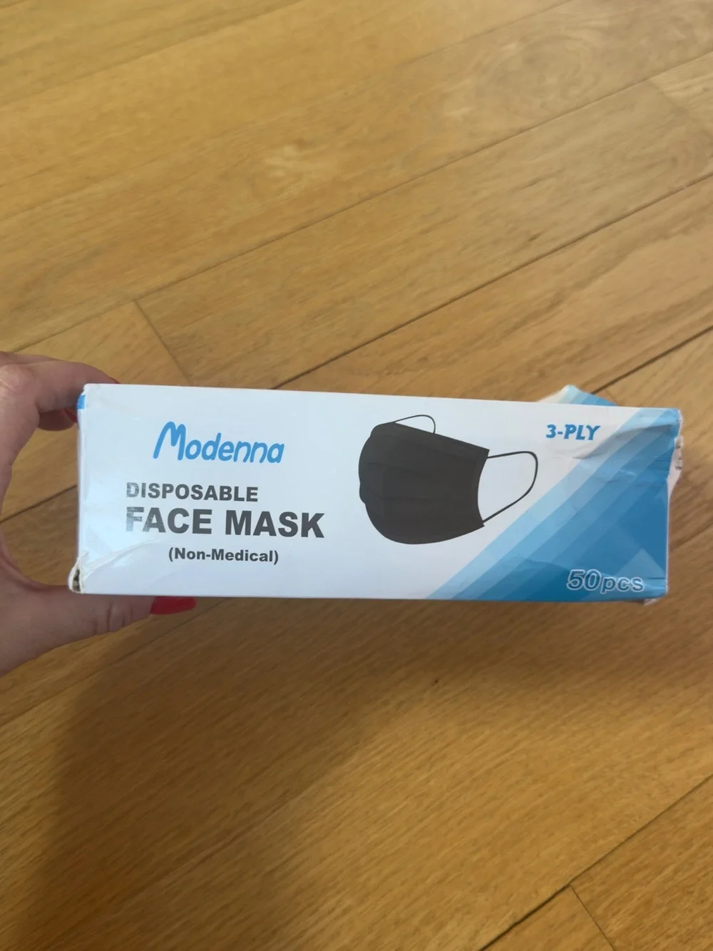 Black Disposable Face Mask - 3-Ply Protection- 12 face masks. New with tags